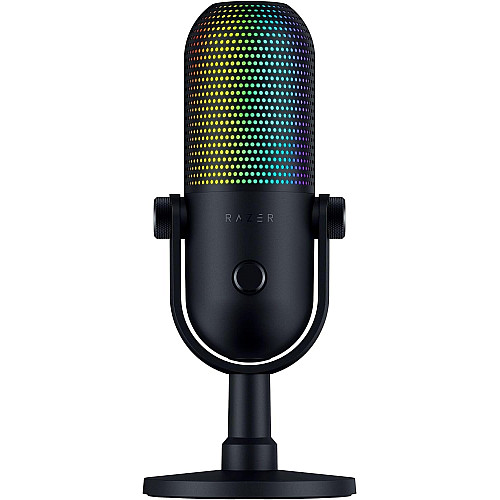 Микрофон гейминговый Razer Seiren V3 Chroma, Uni, RGB, USB-A, 2м, черный