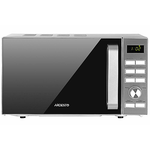 Микроволновая печь ARDESTO, 20л, электр.управл., 700Вт, дисплей, откр.ручкой, серебристый