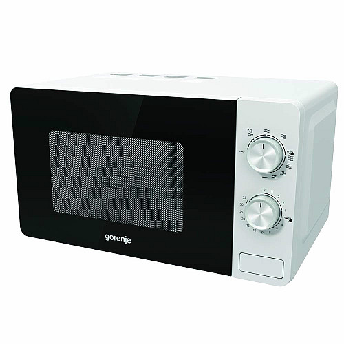 Мікрохвильова піч Gorenje, 20л, мех. управл., 800Вт, гриль, білий