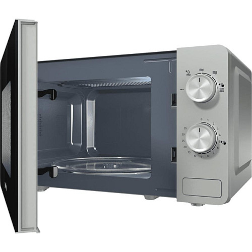 Мікрохвильова піч Gorenje, 20л, мех. керув., 800Вт, сріблястий