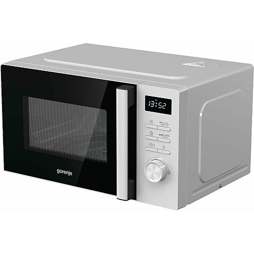 Мікрохвильова піч Gorenje, 20л, електр. керув., 800Вт, дисплей, білий