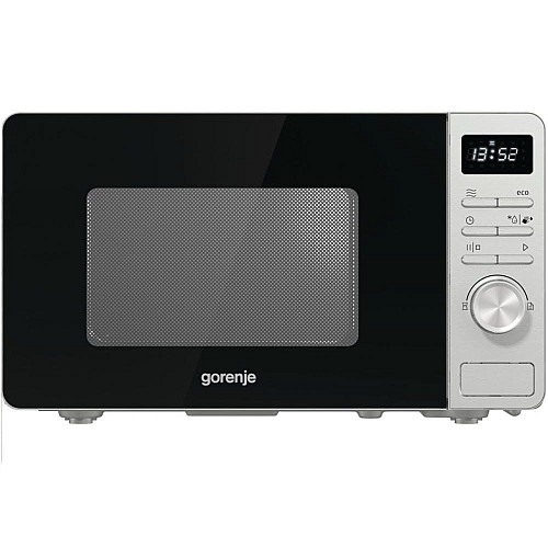 Мікрохвильова піч Gorenje, 20л, електр. керув., 800Вт, дисплей, нерж