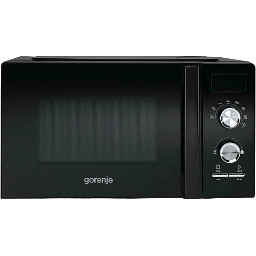 Мікрохвильова піч Gorenje, 20л, мех. керув., 800Вт, дисплей, чорний
