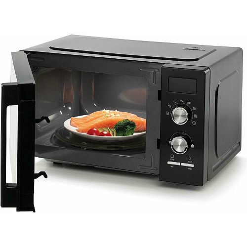 Мікрохвильова піч Gorenje, 20л, мех. керув., 800Вт, дисплей, чорний
