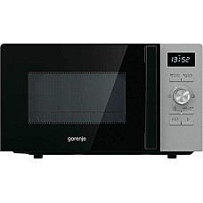Мікрохвильова піч Gorenje, 20л, електр. керув., 800Вт, гриль, дисплей, 11 програм, нерж