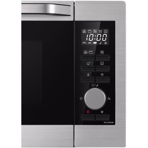 Мікрохвильова піч Panasonic, 30л, 1000Вт, гриль, конвекція, дисплей, нерж