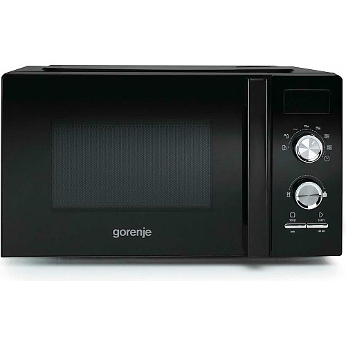Мікрохвильова піч Gorenje, 20л, мех. керув., 800Вт, дисплей, чорний