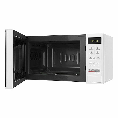 Мікрохвильова піч LG, 20л, електрон. керування, 700Вт, дисплей, білий