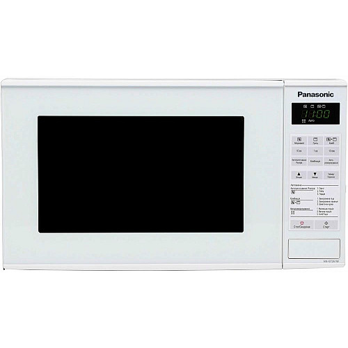 Мікрохвильова піч Panasonic, 20л, 800Вт, гриль, дисплей, білий