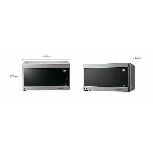 Микроволновая печь LG, 25л, электрон. управление, 1000Вт, гриль, дисплей, серебристый
