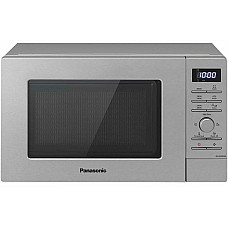 Мікрохвильова піч Panasonic, 20л, електр.управл., 800Вт, дисплей,відкриття кнопкою, сріблястий (сірий)