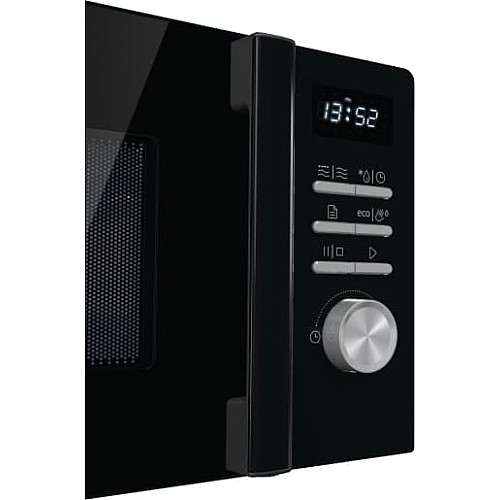 Мікрохвильова піч Gorenje, 20л, електр. керув., 800Вт, гриль, дисплей, 11 програм, чорний