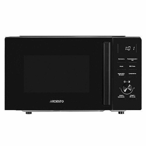 Микроволновая печь ARDESTO, 20л, электр.управл., 800Вт, гриль, дисплей, откр.ручкой, черный