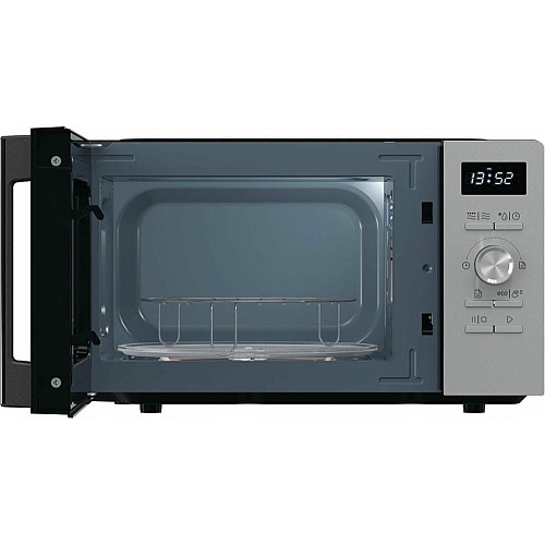 Мікрохвильова піч Gorenje, 20л, електр. керув., 800Вт, гриль, дисплей, 11 програм, нерж