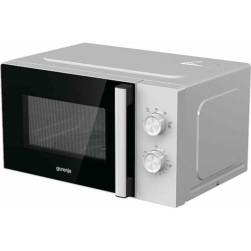 Мікрохвильова піч Gorenje, 17л, мех. керув., 700Вт, дисплей, білий