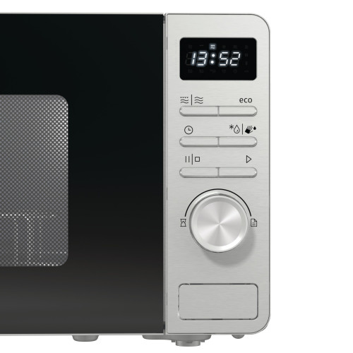 Мікрохвильова піч Gorenje, 23л, міх. управл., 800Вт, гриль, дисплей, нерж