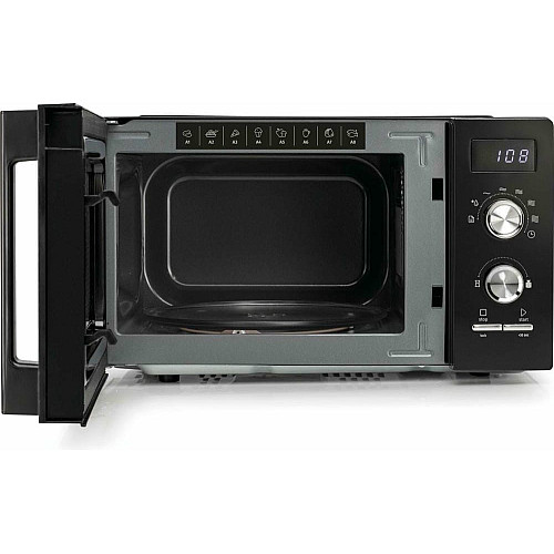 Мікрохвильова піч Gorenje, 20л, мех. керув., 800Вт, дисплей, чорний