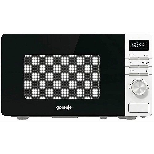 Мікрохвильова піч Gorenje, 20л, електр. керув., 800Вт, дисплей, білий