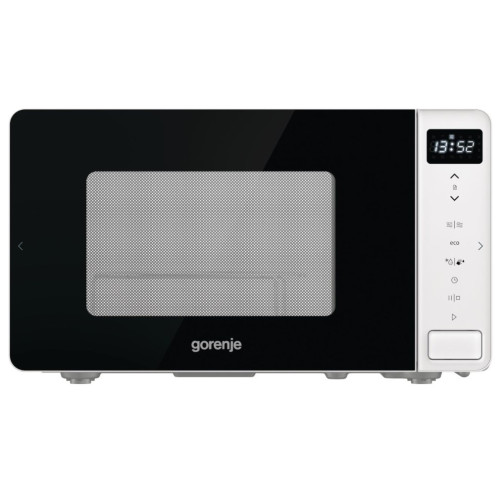 Мікрохвильова піч Gorenje, 20л, електр. управл., 800Вт, гриль, дисплей, білий