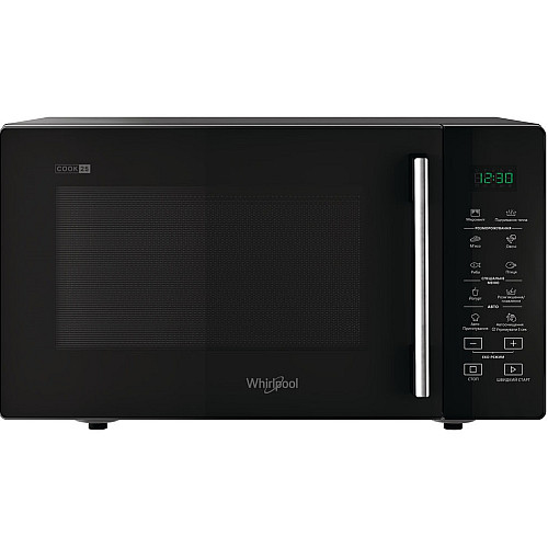 Мікрохвильова піч Whirlpool, 25л, електронне керув., 900Вт, дисплей, чорний