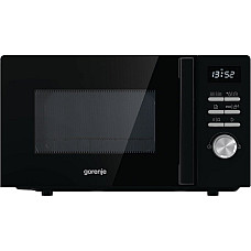 Мікрохвильова піч Gorenje, 20л, електр. керув., 800Вт, гриль, дисплей, 11 програм, чорний