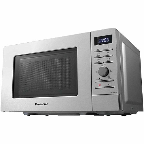 Микроволновая печь Panasonic, 20л, электр.управл., 800Вт, дисплей, открытие кнопкой, серебристый (серый)