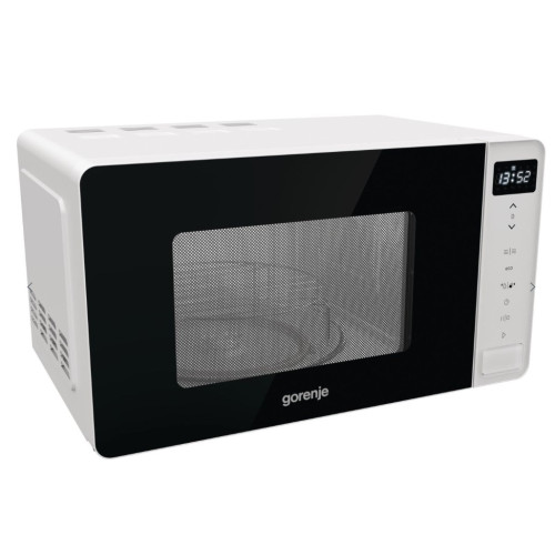 Мікрохвильова піч Gorenje, 20л, електр. управл., 800Вт, гриль, дисплей, білий