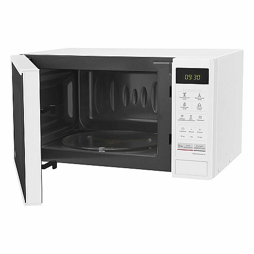 Мікрохвильова піч LG, 20л, електрон. керування, 700Вт, дисплей, білий