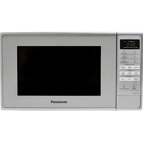 Мікрохвильова піч Panasonic, 20л, електр.управл., 800Вт, дисплей, сріблястий