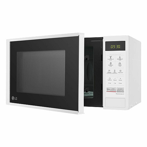 Мікрохвильова піч LG, 20л, електрон. керування, 700Вт, дисплей, білий