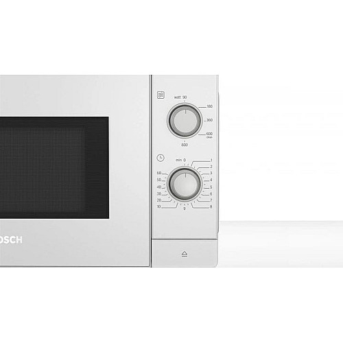 Мікрохвильова піч Bosch, 20л, мех. керув., 800Вт, білий