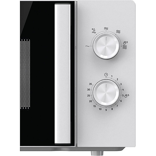 Мікрохвильова піч Gorenje, 17л, мех. керув., 700Вт, дисплей, білий