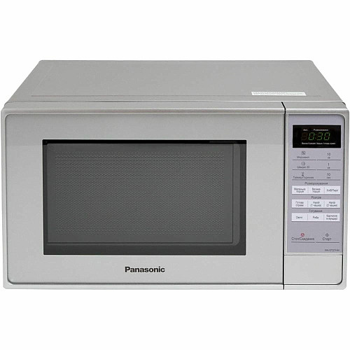 Мікрохвильова піч Panasonic, 20л, електр.управл., 800Вт, дисплей, сріблястий