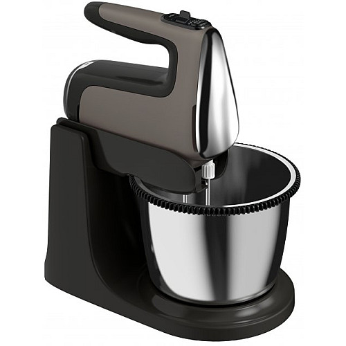 Міксер Tefal стаціонарний Powermix Silence 600Вт, насадки-4, чаша-метал, 2, 5л, турборежим, сіро-чорний