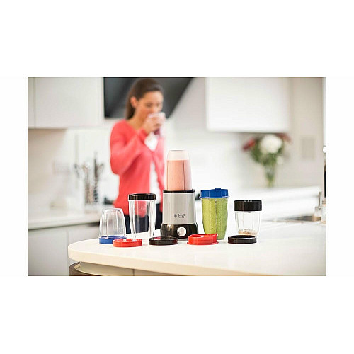 Блендер Russell Hobbs стационарный Nutri Boost 700Вт, чаша-700мл, чоппер 300мл, черно-серебристый
