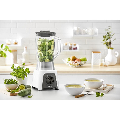 Блендер Tefal стаціонарний Blendeo Plus Mixer, 450Вт, чаша-1500мл, білий