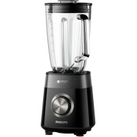 Блендер PHILIPS стаціонарний Series 5000, 1200Вт, чаша-2000мл, скло, чорний