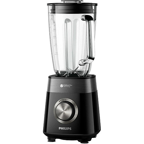 Блендер PHILIPS стаціонарний Series 5000, 1200Вт, чаша-2000мл, скло, чорний