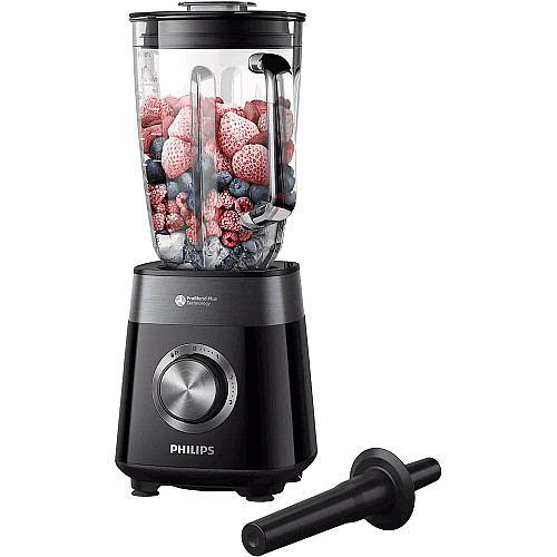 Блендер PHILIPS стаціонарний Series 5000, 1200Вт, чаша-2000мл, скло, чорний