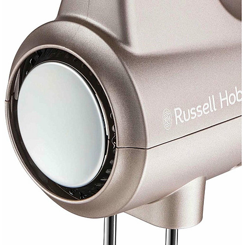 Миксер Russell Hobbs ручной Smoky Quartz, 350Вт, насадки-4, турборежим, серебристый