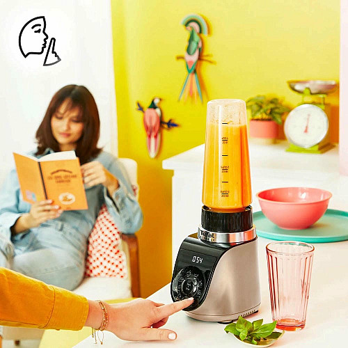 Блендер Tefal стационарный Blend UP, 1000Вт, чаша-700мл, тритан, черно-золотистый
