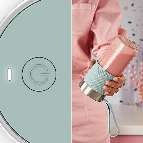 Блендер Tefal Lightmix портативный для смузи, чаша-300мл, USB, тритан, зеленый