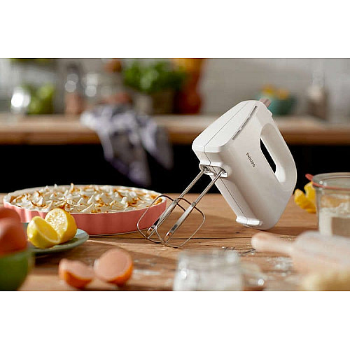 Миксер Philips ручной Daily Collection 300Вт, насадки-2, турборежим, белый.