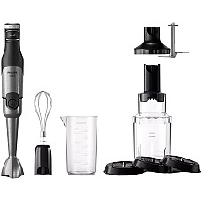 Блендер Philips  заглибний Series 5000, 1200Вт, 4в1, чопер XL, спіралайзер, чорний