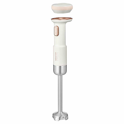 Блендер Sencor погружной Pulse, 180Вт, 4в1, чаша-700мл, беспроводной, USB-C, капучинатор, бело-розовый