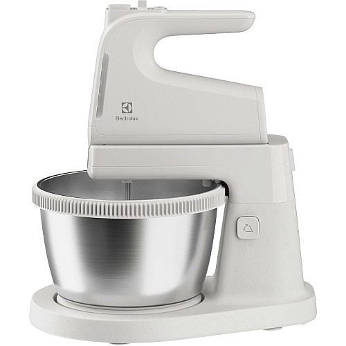 Міксер Electrolux стаціонарний 500Вт, насадки-4, чаша-метал, 3.5л, білий
