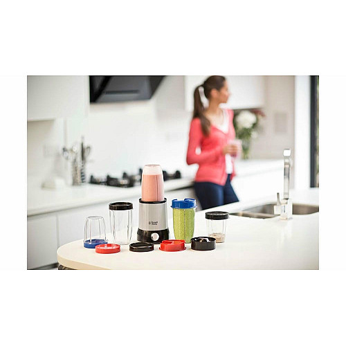 Блендер Russell Hobbs стационарный Nutri Boost 700Вт, чаша-700мл, чоппер 300мл, черно-серебристый
