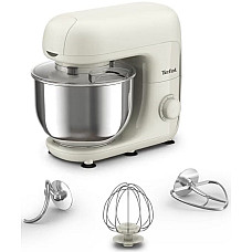 Міксер Tefal планетарний Bake Essential 800Вт, насадки-3, чаша-нерж., метал, 4.8л, білий