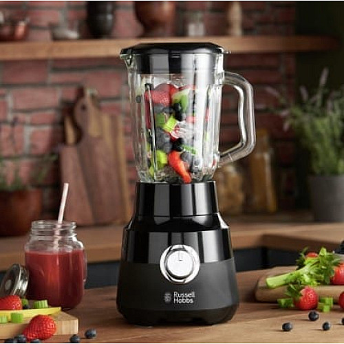 Блендер Russell Hobbs стационарный Matte Black 650Вт, чаша-1500мл, черный