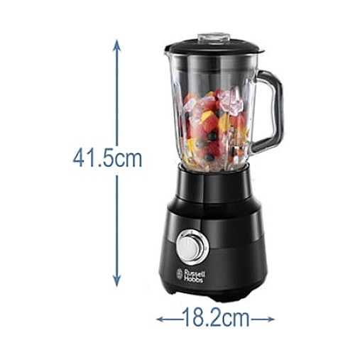 Блендер Russell Hobbs стационарный Matte Black 650Вт, чаша-1500мл, черный